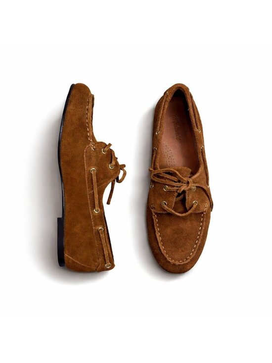 Madewell Shoes - Madewell The Jamie Boat Shoe Women’s 9M Dried Acorn Suede NWOB Extra Laces